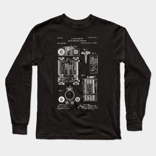 First Computer Patent in 1889 - Computer Art - Computer Gift Long Sleeve T-Shirt